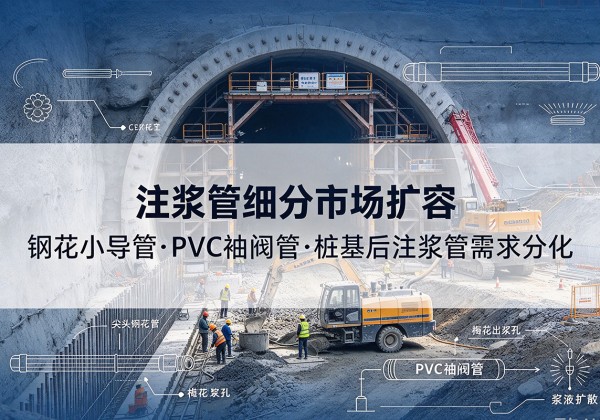 阿瓦提注浆管细分市场扩容，隧道钢花小导管、PVC 袖阀管、桩基后注浆管需求分化